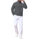 thumbnail image 2 of INSPIRE CHIC Suéter de Hombre con Cremallera Cuarto Manga Larga Cuello Simulado Pullover Suéteres L Gris Oscuro, 2 of 6