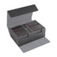 thumbnail image 3 of Estuche para baraja de cartas comerciales, caja de almacenamiento, soporte de protección para tarjetas, cajas para tarjetas deportivas, organizador de Interior gris y rojo., 3 of 5