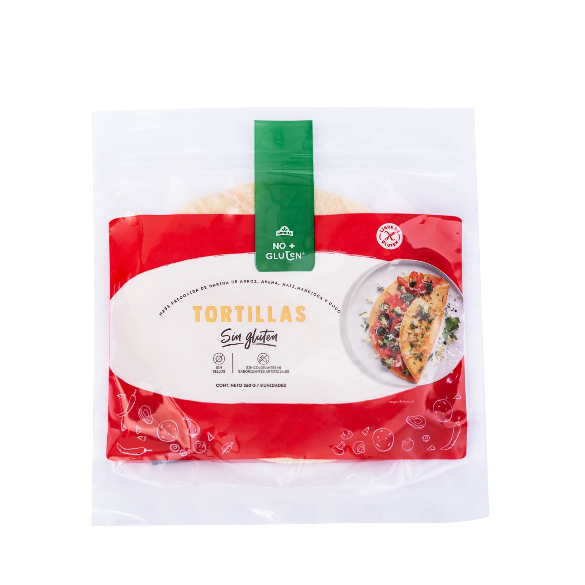 Tortilla Sin Glúten 8 Un 260 g No+gluten