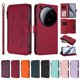 thumbnail image 3 of Funda Cartera Mariposa para [Xiaomi 15 Ultra] con Soporte y Cremallera Rojo, 3 of 6