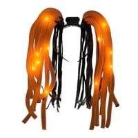 Blinkee - Diadema Led Con Forma De Fideos, Rastas Anaranjadas Parpadeantes Con 12 Led