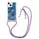 thumbnail image 1 of Funda FOXDOCK para iPhone 14 con Cuerda Ajustable, Brillo Líquido, Protección Antigolpes y Lente – Ideal para Regalo, 1 of 6