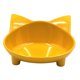 thumbnail image 1 of Lindo Tazón De Fuente De Agua Con Forma De Orejas De Gato Para Mascotas, Tazón Ancho De Alimentación Antideslizante, Amarillo, 1 of 5