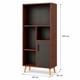 thumbnail image 5 of Estante Librero Alto con Puerta Negro Roble, 4 Nichos 60x30x140 cm, 5 of 6
