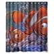 thumbnail image 1 of Cortina de ducha de Buscando a Nemo, juego de cortina de baño con ganchos, tamaño 60 x 72 pulgadas, 1 of 3