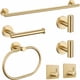 thumbnail image 1 of Juego de accesorios de baño Laimew de 7 piezas, dorado, SUS304, 1 of 7