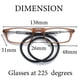 thumbnail image 4 of Gafas de lectura con soporte magnético para colgar en el cuello, gafas de lectura con imán unisex portátiles, montura telescópica con patas largas y marco para la cabeza., 4 of 5