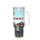 thumbnail image 2 of Letterkenny Vaso aislado de acero inoxidable con asa, diseño temático, regalo para familia, amigos y fans; incluye pajita y encaja en el portavasos estándar, 40 oz, 2 of 6