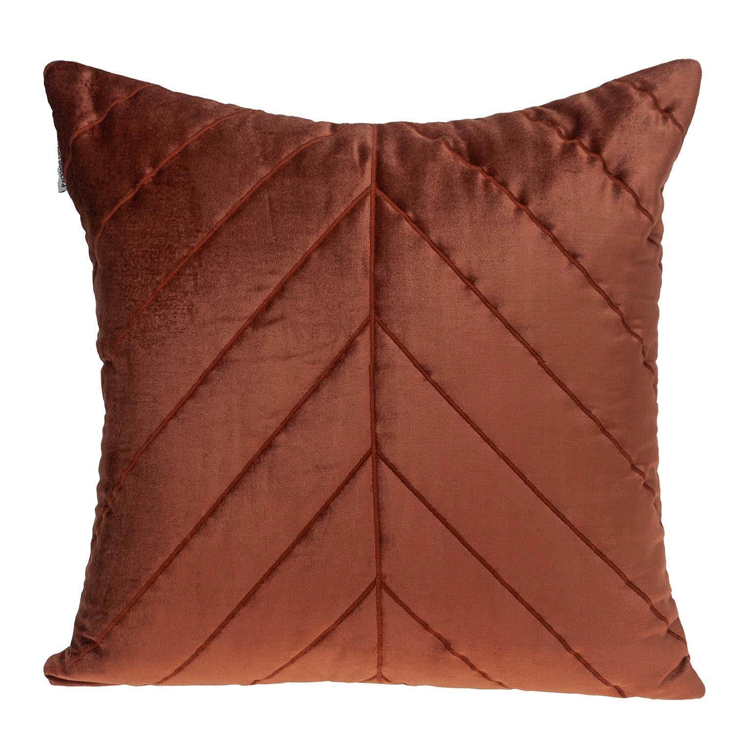 Parkland Collection - Cojín Tobyn Burnt Orange Velvet De La Colección Parkland