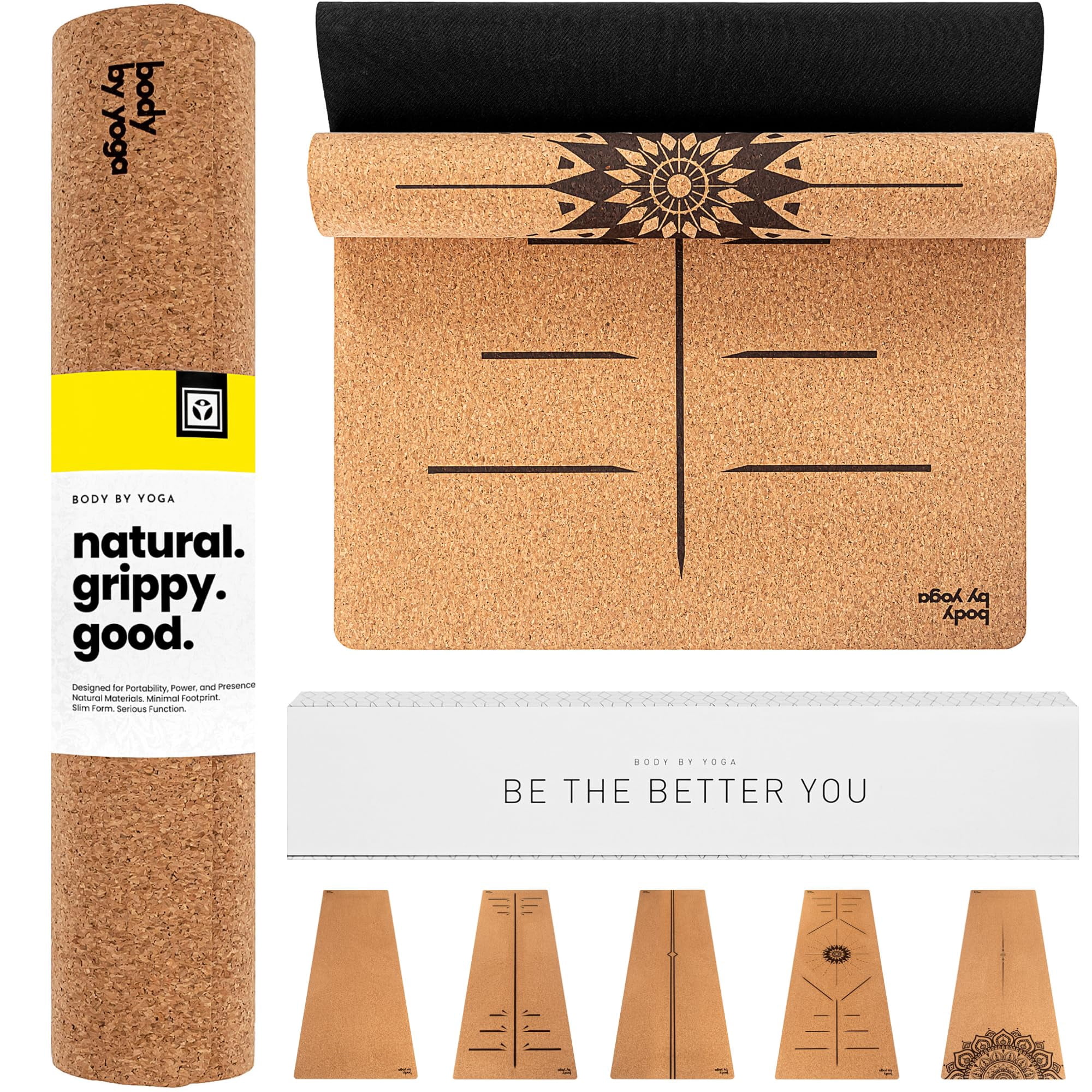 Mat De Yoga Body By Yoga Dreamer 183 X 61 X 0,4 Cm Con Agarre De Corcho