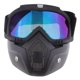 thumbnail image 4 of Casco De Motocicleta Gafas Para Montar Máscara Facial Gafas Desmontables A Prueba De Niebla, 4 of 5