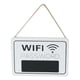 thumbnail image 1 of La Puerta De Madera Blanca De La Contrase?a De Wifi Firma El Hotel Rústico De La Tienda De La Decoración Del Hogar, 1 of 5