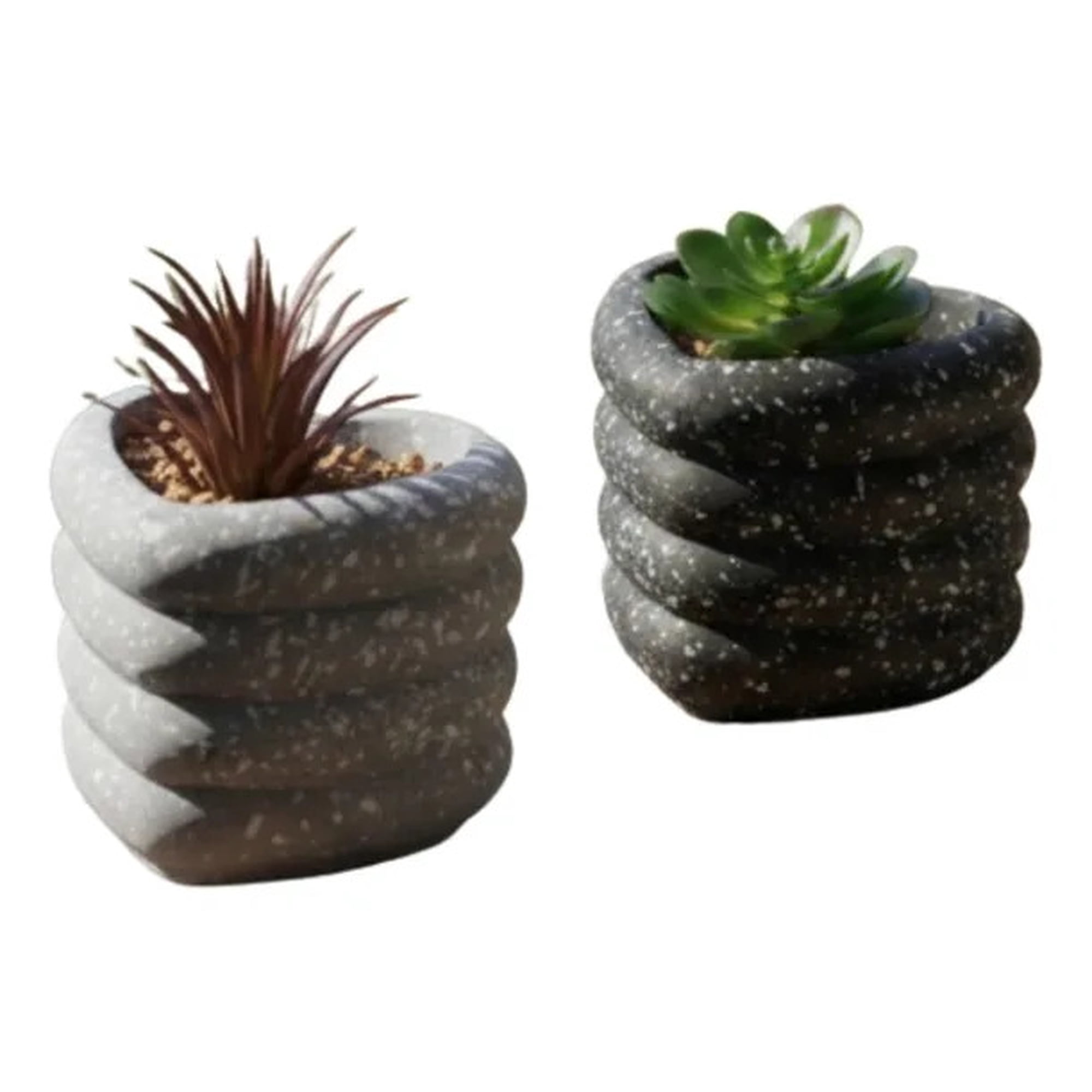 Genérico - Set 2 Planta Artificial Decorativa Corazón Estilo Piedra Jhn