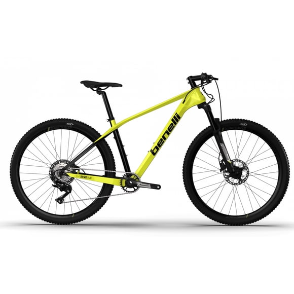 Bicicleta Mtb De Carbon Amarillo Con Negro Talla S - Aro 29