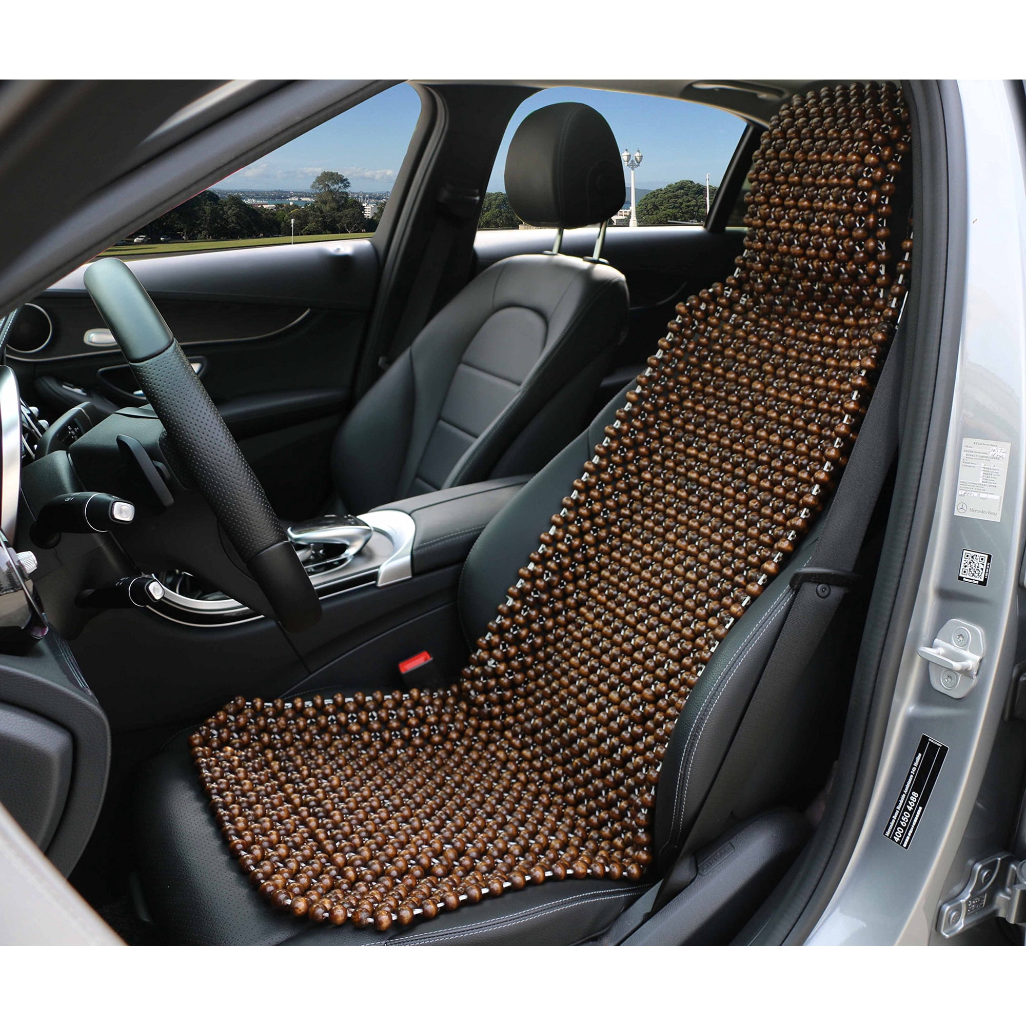 Funda De Asiento Excel Life Con Cuentas De Madera Natural Para Masajear Y Enfriar