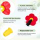 thumbnail image 3 of Flores de repuesto para comedero de colibrí Hualleko – Juego de 16 (3 cm), 3 of 7