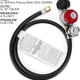 thumbnail image 2 of 1pc, 4FT/47.64inch, Adjustable Pressure Reducing Valve Tube Gas Tube, QCC1 Type Propane High Pressure 0-30PSI With Meter, Adjustable Pressure Reducing Valve Tube Gas Tube, Kitchen Supplies, School Su, 2 of 2