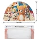 thumbnail image 2 of La aventura en el parque temático de Rilakkuma Gorro de Natación de Licra, Gorro de Baño de Tela Cómoda, Gorro Elástico Antideslizante para Hombres, Mujeres y Niños, 2 of 6