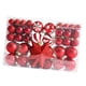 thumbnail image 4 of Bolas De Navidad Colgantes Bolas De Decoración Colgante Para Exteriores 101pcs Rojo, 4 of 5