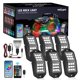 thumbnail image 1 of Kit de luces LED RGB para rocas Nilight, 6 piezas, gran angular, Bluetooth, 1 of 9