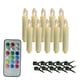 thumbnail image 4 of Velas cónicas LED sin llama, velas cónicas parpadeantes, accesorios para fotos, velas para ventana, luz para Navidad, oficina, decoración del hogar, 18 botones, 4 of 5