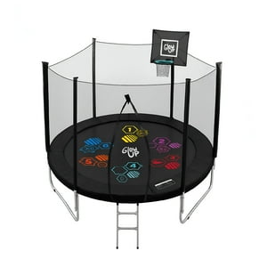 Cama Elástica 8Ft 2,44 Mts Glowup + Malla Seguridad Escalera Y Juegos