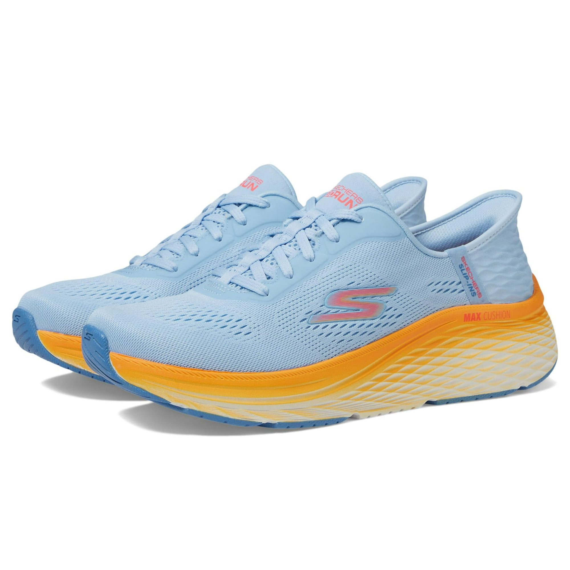Zapatilla Skechers Max Cushioning Elite 2.0 Solace Azul/naranja