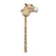 thumbnail image 1 of Caballo De Peluche Para Juego De Simulación, Cabeza De Animal De Peluche Para Correr, Caminar Y Jugar, Color Beige, 1 of 3