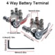 thumbnail image 3 of Abrazadera de conector de terminal de batería de desconexión rápida de 4 vías, 2 pares positivo y negativo, 3 of 7