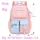 thumbnail image 1 of Primary High Class Backpack for Girls Macaron Color Blocking Kid Backpack Rainbow Zipper Large Capacity Teen Girl School Bag, 1 of 3