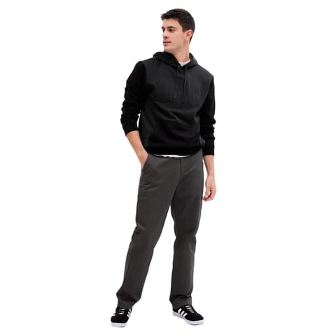 Pantalones Gap Essential Khaki Original Fit Soft Black Para Hombre
