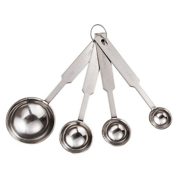 4pcs/Set 304 Stainless Steel Coffee Measuring Spoon With Scale, Household Baking Measurement Tool