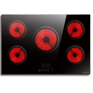 Estufa Eléctrica Noxton De 30 Cm, 5 Quemadores, Sensor Táctil, 220 V