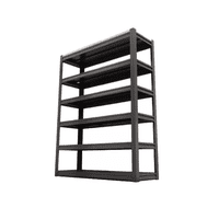Genérico - Estante Metálico Armable 100X30X183Cm Organizador Negro