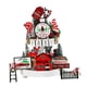 thumbnail image 2 of Juego De 17 Piezas De Bandejas Decorativas Navideñas Escalonadas Con Letreros Navideños De Madera De Alce, 2 of 3