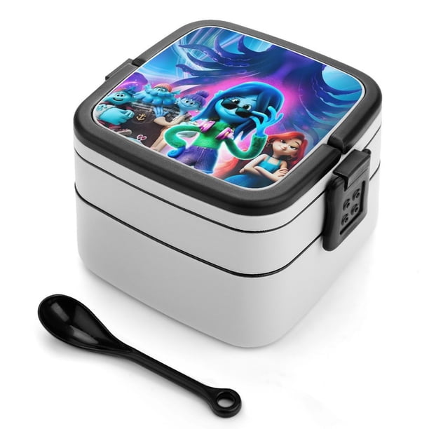 Ruby Gillman: Kraken Adolescente Fiambrera de Doble Capa, Contenedor de Almuerzo Portátil Apilable, Almacenamiento de Alimentos Hermético a Prueba de Fugas, 1000ml