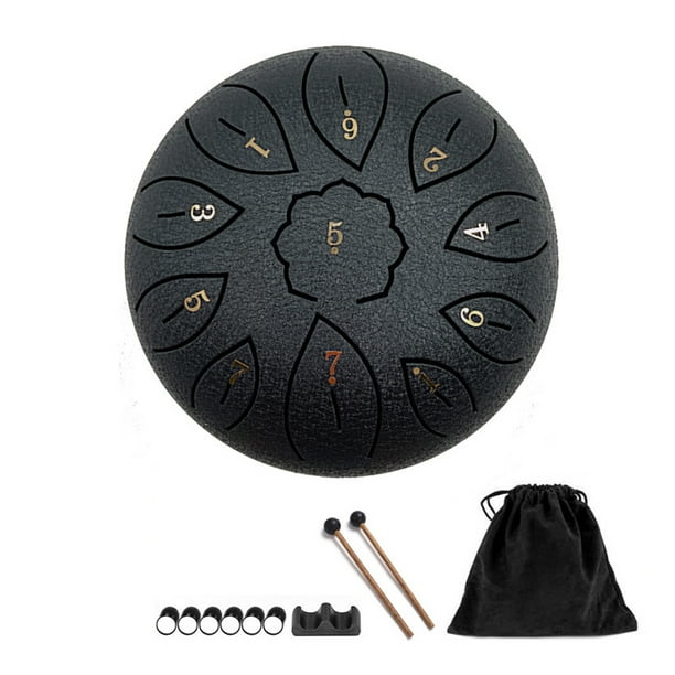 Tambor de lengüetas de acero de 11 notas y 6 pulgadas, con llave C, ideal para principiantes, adultos y niños.