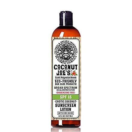 Protector solar Coconut Joe's 237 ml SPF 15 Zinc natural