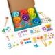 thumbnail image 4 of Juguete De Clasificación De Colores De Madera, Juego Educativo De Cuentas Con Clip Para Regalos, Estilo A Para Ni?os, 4 of 5