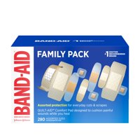 Band-Aid - Paquete De Vendajes Adhesivos Para Toda La Familia, 280 Unidades