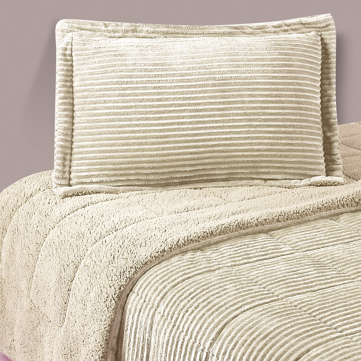 Chantilly - Plumon Corduroy/sherpa 2.5p Natural