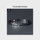 thumbnail image 1 of 1pc Colorful Snake Print Titanium Steel Magnetic Bracelet with Magnetic Dot Decoration - Fashionable and Functional Hand Chain, 1 of 5