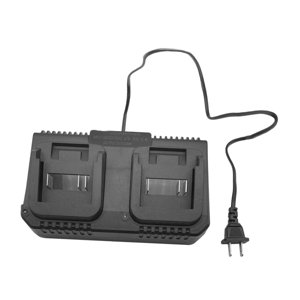 Magideal - Cargador De Batería 21V Batería Carga Rápida Destornillador Eléctrico Estación De Carga Accesorios Protección Contra Sobretensión Doble Ranura Adecuad