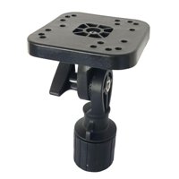 Magideal - Soporte De Sonda Electrónica Para Kayak, Barco, Ligero, Fácil De Instalar, Accesorios, Construcción Resistente Negra, Placa Superior Cuadrada Duradera