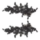 thumbnail image 2 of 1 Par De Apliques De Encaje Para Vestido De Noche, Manualidades De Costura, Chaqueta, Apliques Bordados, Negro, 2 of 5