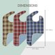 thumbnail image 5 of Paquete de 3 delantales impermeables Bib Modaliv Premium para adultos, 5 of 6