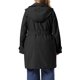 thumbnail image 3 of Abrigos de Trinchera para Mujer de Talla Grande Agnes Orinda con Solapa de Muesca, Doble Botonadura, Capucha Desmontable, Abrigos de Invierno Midi con Bolsillo 3X Negro, 3 of 6