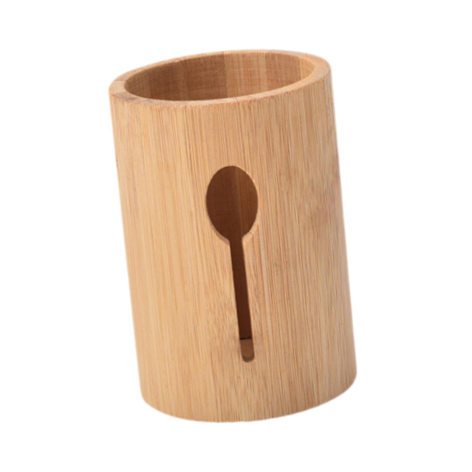 Bothyi - Organizador De Cubiertos De Bambú, Soporte Rústico Para Cubiertos, Ideal Para Mesas, Fiestas, Cocinas Y Más.