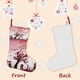 thumbnail image 3 of Calcetines de Navidad Desmarcar Adhura Lino Blanco 54x38 cm, 3 of 5