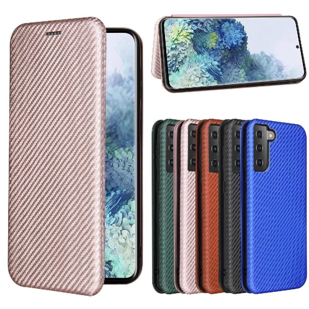 Funda Flip para FOXDOCK Samsung Galaxy S21 Plus - Funda magnética de negocios, funda protectora delgada